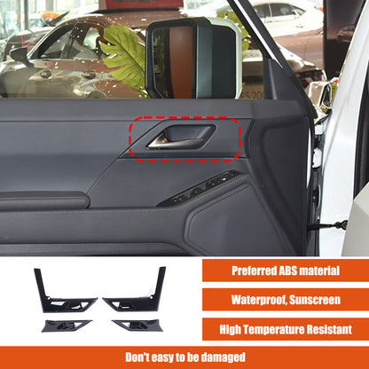 Glossy Black Interior Door Bowl Panel Trim Cover For Lexus GX550 2025+ 11