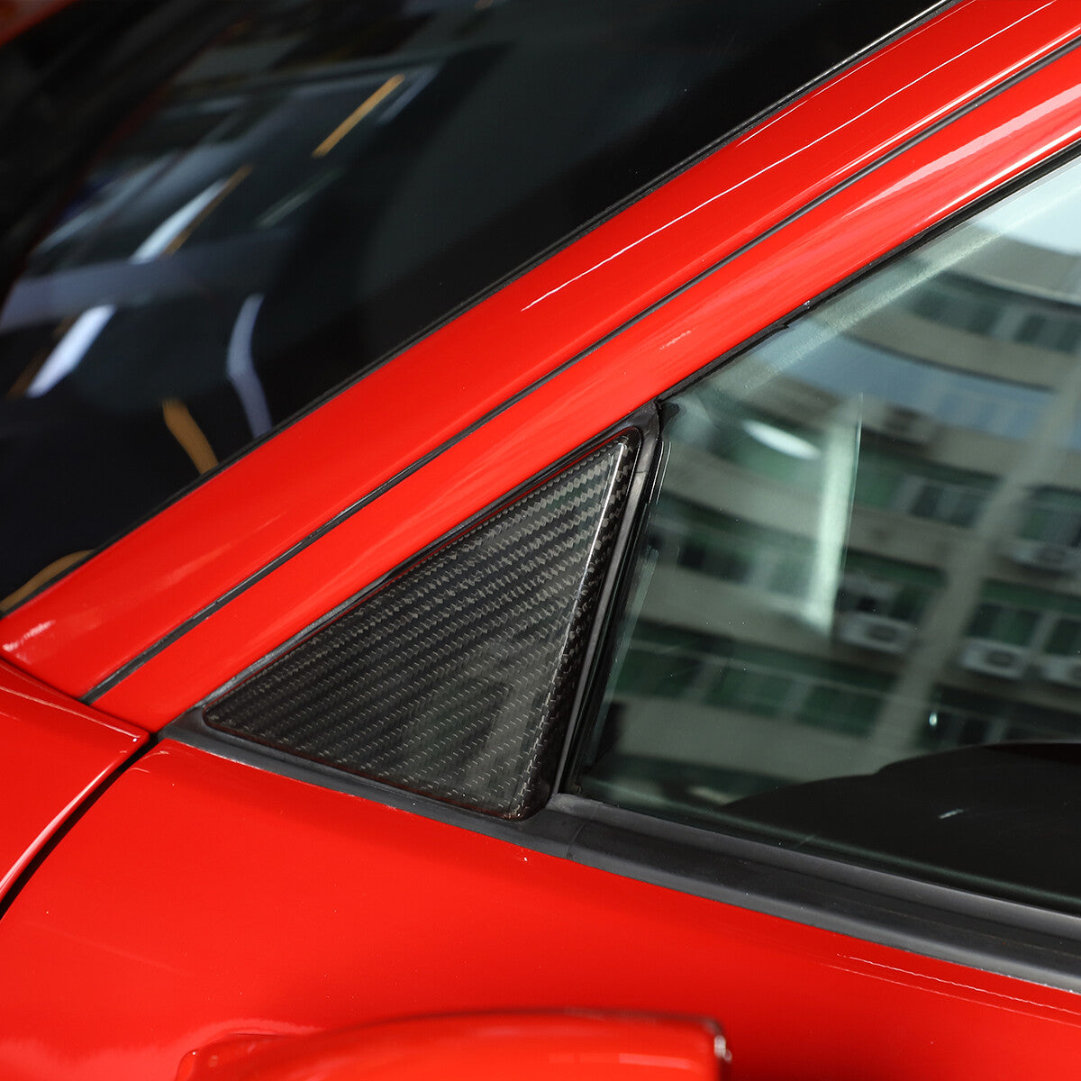 Triangle Cover Front Door Window Trim For Ferrari 458 2011-2016 8