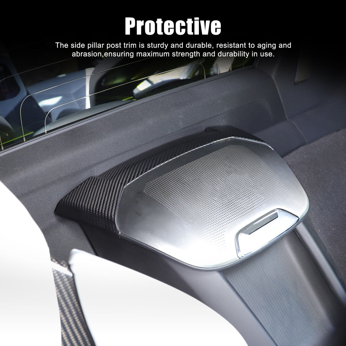 Carbon Rear Speaker Upper Top Panel Trim For Corvette C8 Convertible 2LT 3LT 20+ 8