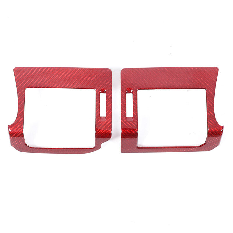 Red Real Carbon Fiber Air Vent Outlet Cover Trim For LR Defender L663 2020-24 6