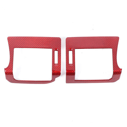 Red Real Carbon Fiber Air Vent Outlet Cover Trim For LR Defender L663 2020-24 6