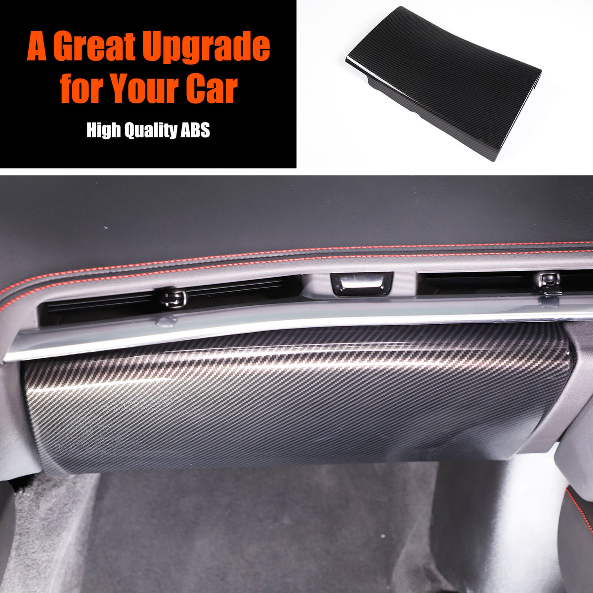 Carbon Fiber ABS Interior Full Decor Cover Trim Kit For Corvette C8 2020-2025 - Styles 51-55 39