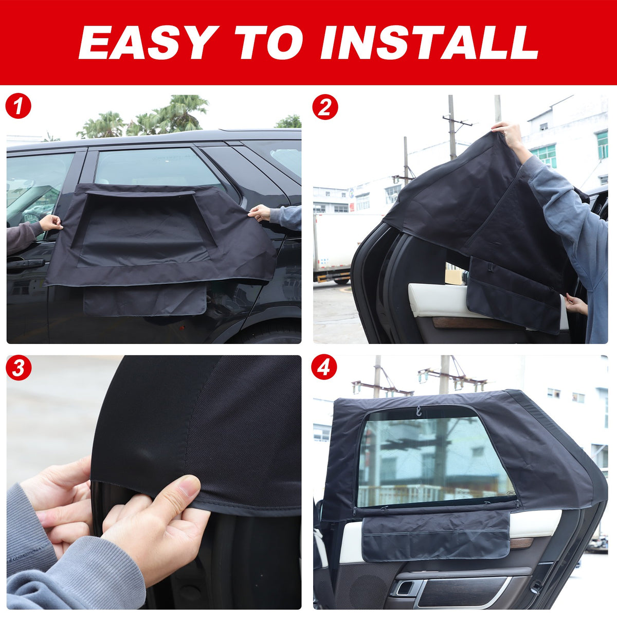 Rear Door Window Sun Shade For Land Rover Discovery 5 L462 2017+ 5