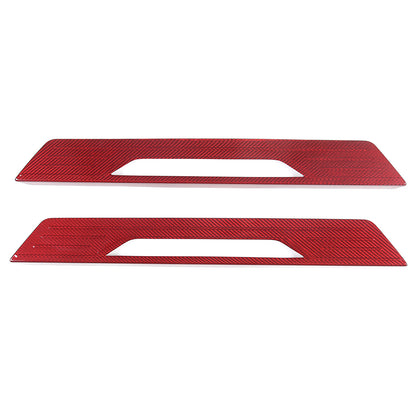 Red Real Carbon Fiber External Sill Strip Sticker Trim For Corvette C8 2020-26 9