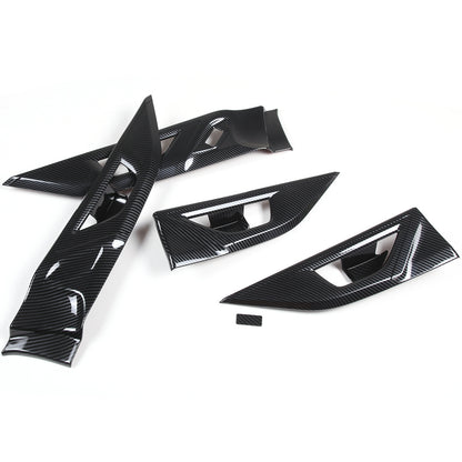 For Subaru Outback BT 2021-2023 Carbon Fiber Inner Door Handle Cover Trim Frame 5