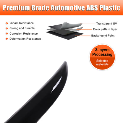 Glossy Black ABS Front Hood Trim Strip Trim For Toyota Grand Highlander 2024+ US 21