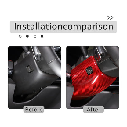 Red Real Carbon Fiber Full Interior Set Decor Trim Kit for Corvette C8 20-25 - Styles 31-35 19