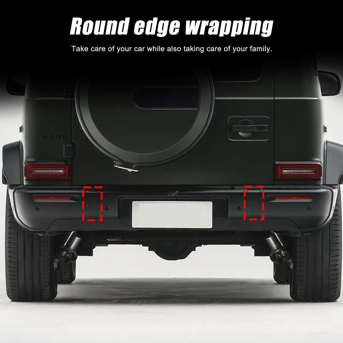 Real Carbon Fiber Rear Bumper Plate Cover For Benz G-Class G550 G63 W465 2025+ 5