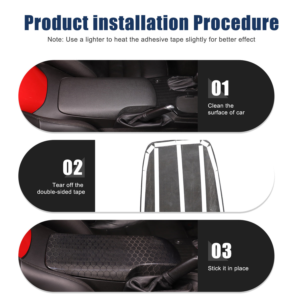 Honeycomb Carbon Fiber Center Console Armrest Box Cover For Corvette C6 2005-13 18