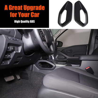 Glossy Black Center Console Side Armrest Frame Trim For Nissan Frontier 2022+ 18