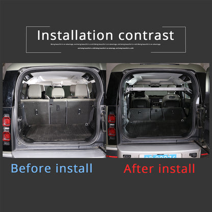 Alloy Rear Trunk Luggage Rack Cargo Shelf Holder for Land Rover Defender 110 20+ 11