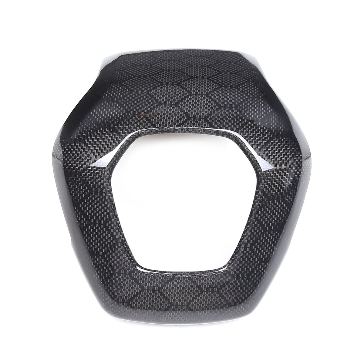 Real Honeycomb Carbon Fiber Steering Wheel Center Surround Cover For C8 Corvette 18