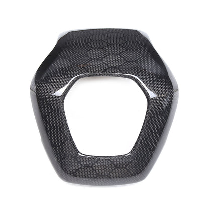 Real Honeycomb Carbon Fiber Steering Wheel Center Surround Cover For C8 Corvette 18