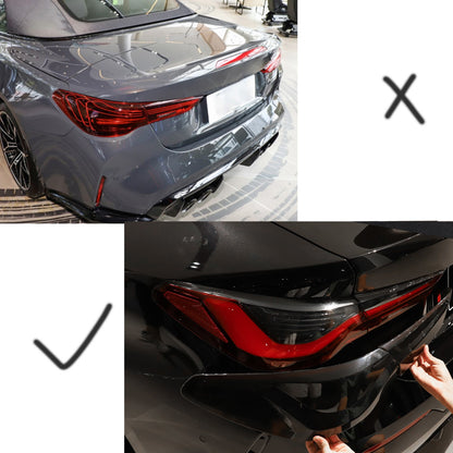 Smoked Rear Tail Light Guard Decor Cover Trim Bezels For BMW 4 Series 2021+ 2