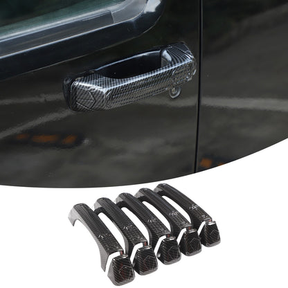 ABS Carbon Fiber Door Handle + Tailgate Cover Trim Bezel For Hummer H3 2005-2009 16