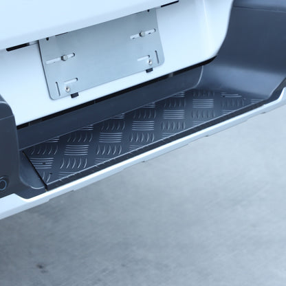 Black Alloy Rear Bumper Footrest Guard Plate For Mitsubishi L200 Triton 2019+ 15