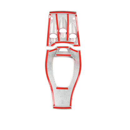 Red Real Carbon Fiber Center Interior Set Cover Trim Kit For Ferrari 458 2011-16 70