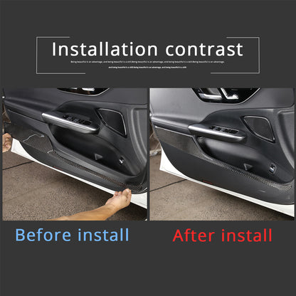 Real Carbon Fiber Car Door Panel Cover Trim For Benz C Class W206 2022-23 8