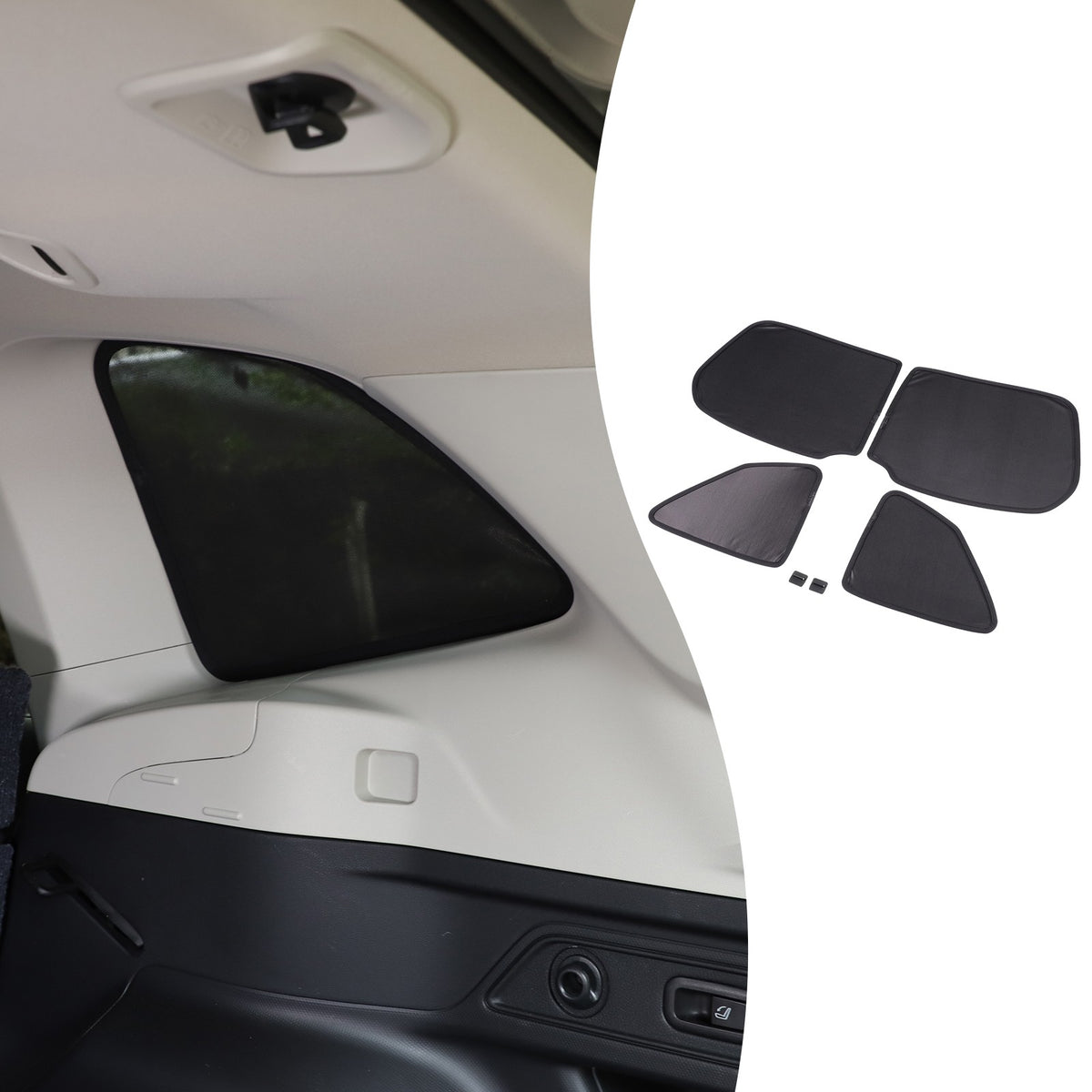 Rear Tailgate Window Mesh Screen Sun Shade Cover For Subaru Forester SK 2019‑24 5