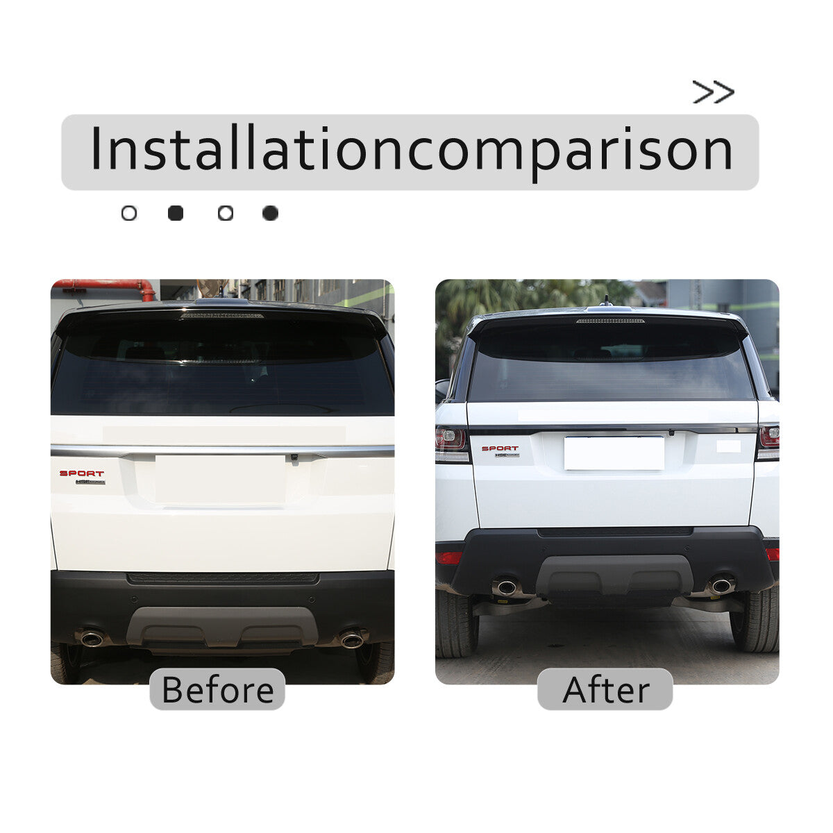 Glossy Black Tailgate Trim Strip For Land Rover Range Rover Sport L494 14-21 5