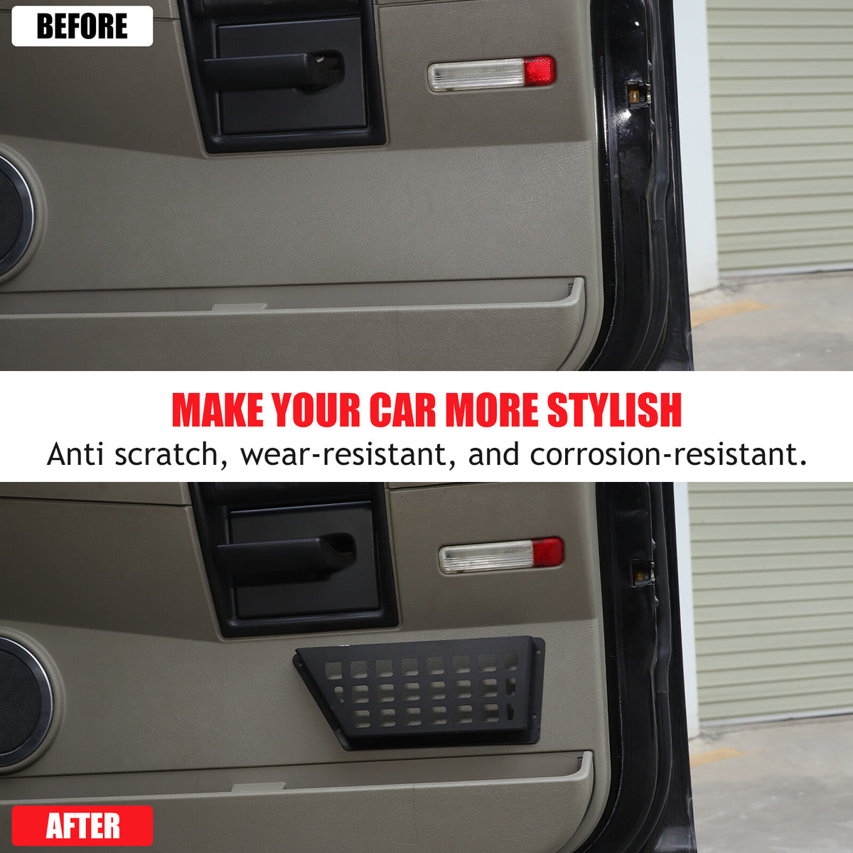 Aluminum Car Rear Door Pocket Storage Box Organizer For Hummer H2 2003-2009 US 22