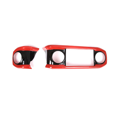 ABS Black & Red Dashboard Air Vent Outlet Cover Trim For Toyota Tacoma 16-23 US 4