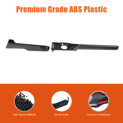 ABS Carbon Fiber Steering Wheel Side Dashboard Trim For Corvette C8 2026+ US 21
