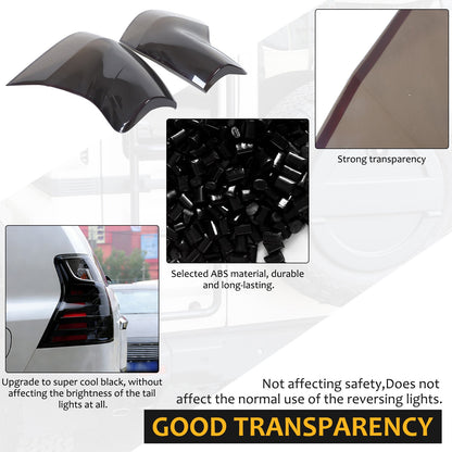 Smoked Black Rear Tail Light Guard Decor Cover Trim Bezel For Lexus GX460 10-23 22