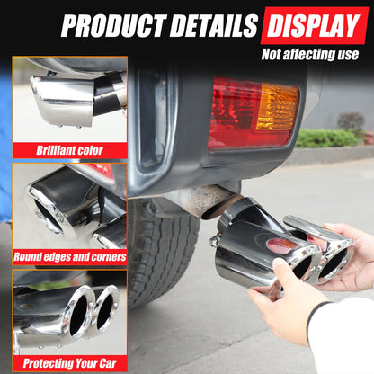 Silver Stainless Steel Exhaust Tail Pipe Tip For Toyota FJ Cruiser 2007-2021 US 10