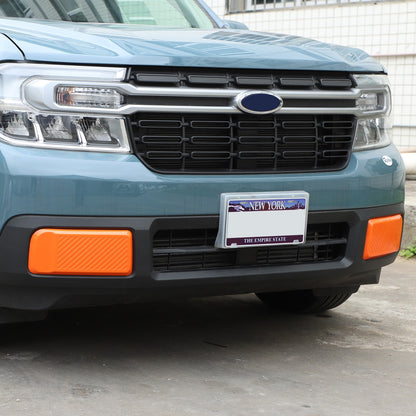Orange ABS Front Bumper Side Trim Cover For Ford Maverick 2022-2024 US 2