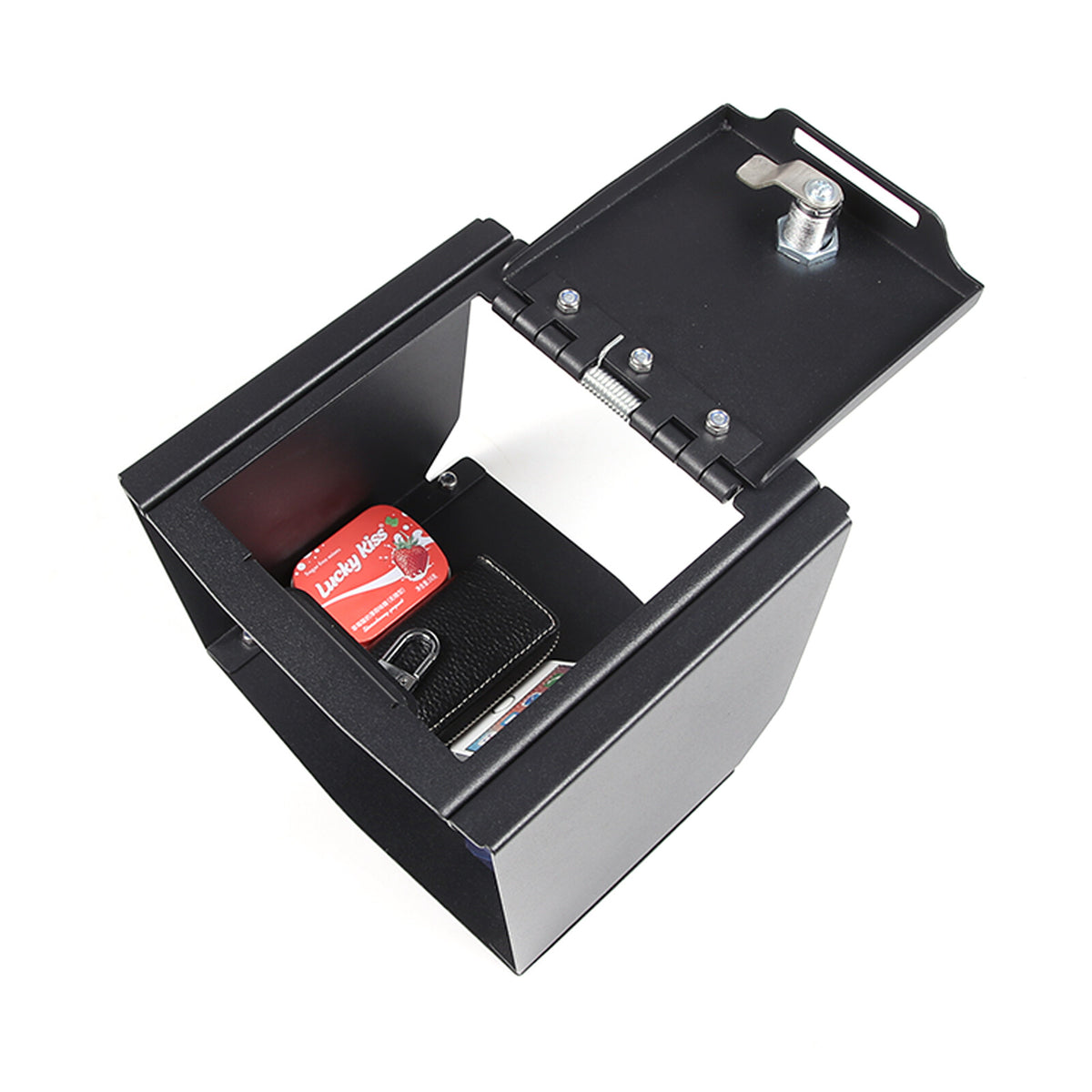 Center Console Safe GUN Storage Lock Box W/ TRAY For Ford Maverick 2022 15
