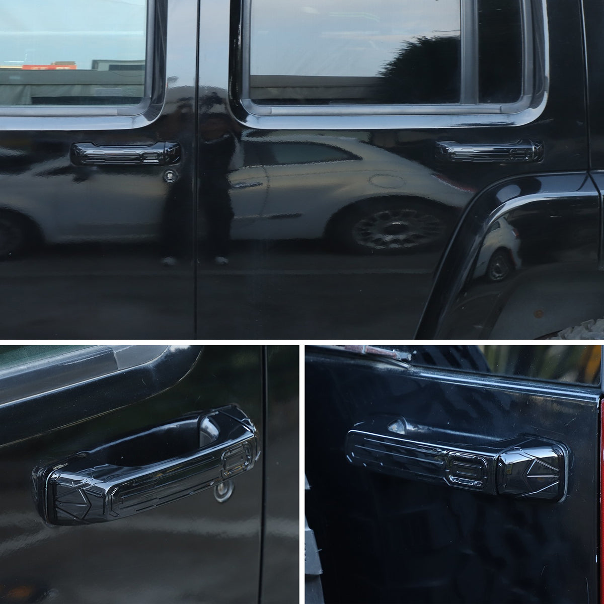 ABS Door + Tailgate Handle Cover Trim Bezel For Hummer H3 2005-2009 US 5