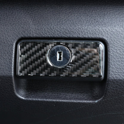 Real Carbon Fiber Co-pilot Central Control Panel Trim For Toyota Tacoma 15-20 11