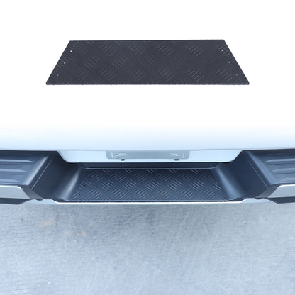 Black Alloy Rear Bumper Footrest Guard Plate For Mitsubishi L200 Triton 2019+ 2