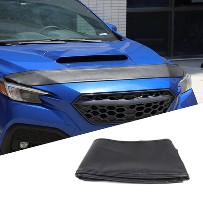 Black Car Bonnet Hood Bra Protector Mask Cover Guard For Subaru WRX VB 2022-2024 12