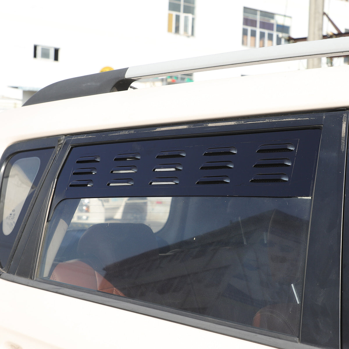 Black Rear Door Window Louver Air Vent Panel Trim Cover For Kia Soul 2009-2013 20