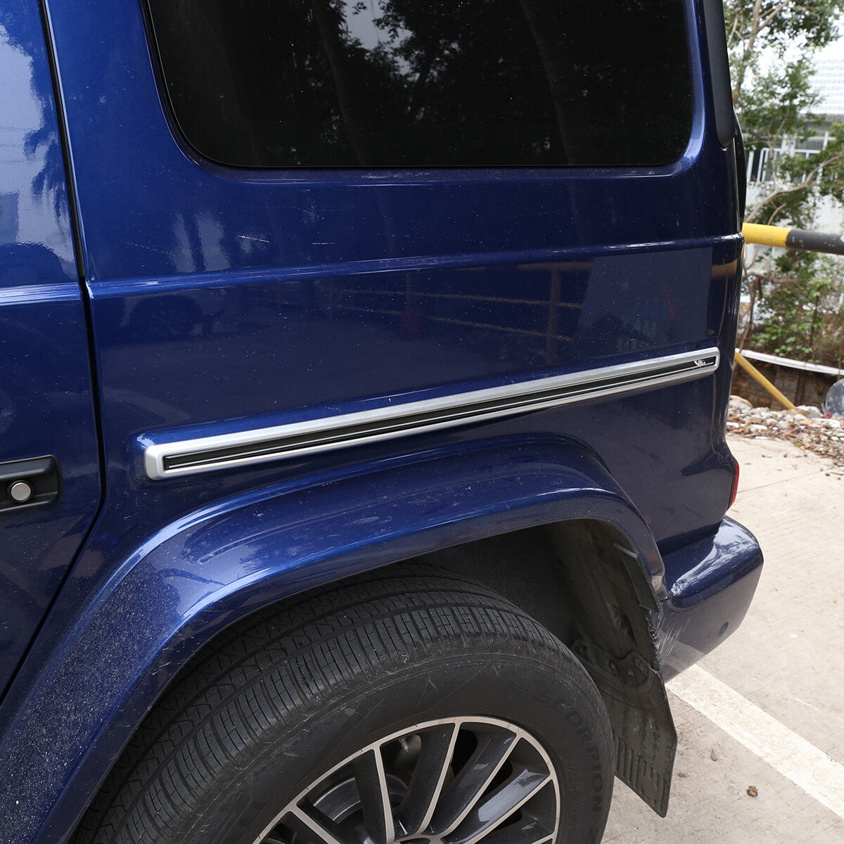 ABS Carbon Fiber Door Body Side Molding Trim For Benz W464 G500 G63 AMG 2019+ 14