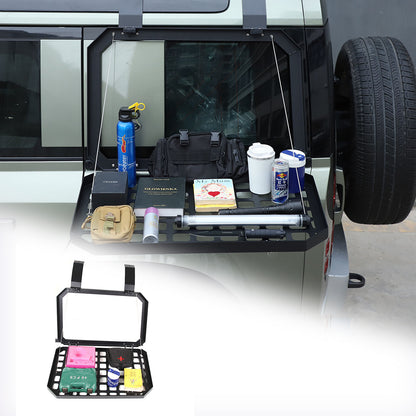 Side Molle Panel Trunk Shelf Storage Rack For LR Defender 90 110 L663 20-23 US 15