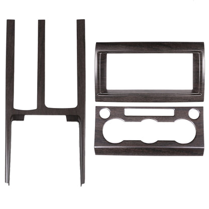 3pcs Wood Grain Center Console Trim Kit For Land Rover Discovery 5 L462 2017-20 1