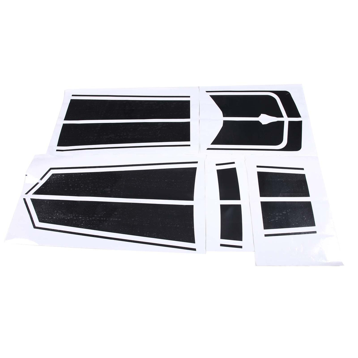 Black Racing Stripe Overlay Graphic Decal Flat Vinyl For Corvette C8 2020-26 US 3