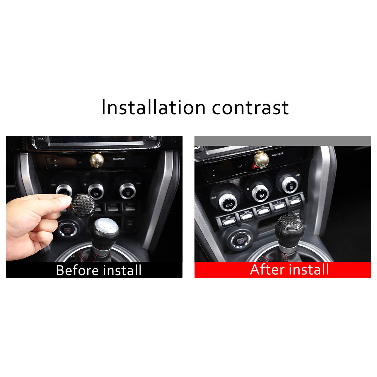 Real Carbon Fiber Interior Center Trim Set For Toyota 86 Subaru BRZ 2012-2020 70