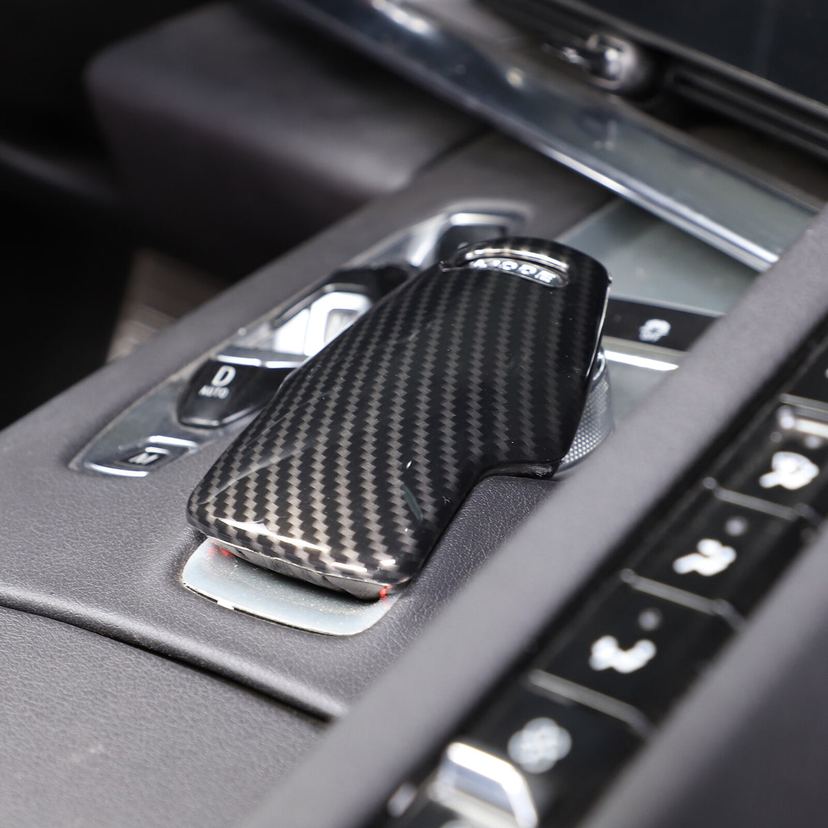 4PCS ABS Carbon Fiber Center Console Panel Trim Cover Set For CORVETTE C8 20-25 4