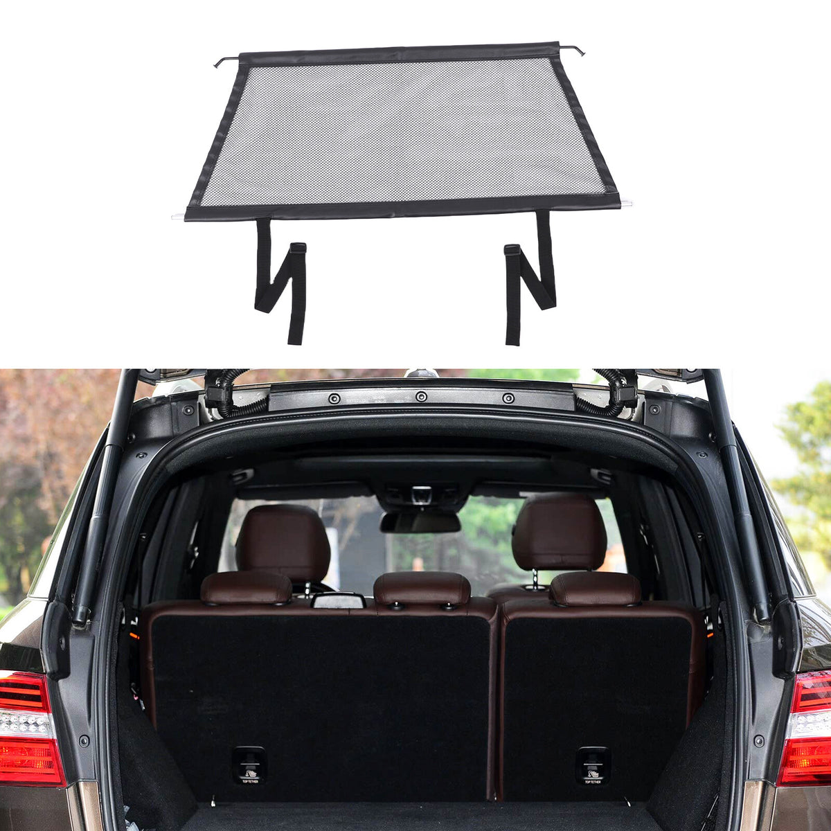 Trunk Safety Cargo Back Seat Isolation Net Pet Barrier For Benz ML W164 2013-16 2