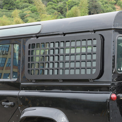 Aluminum Alloy Rear Side Window Guards For Land Rover Defender 90 110 2004-19 8