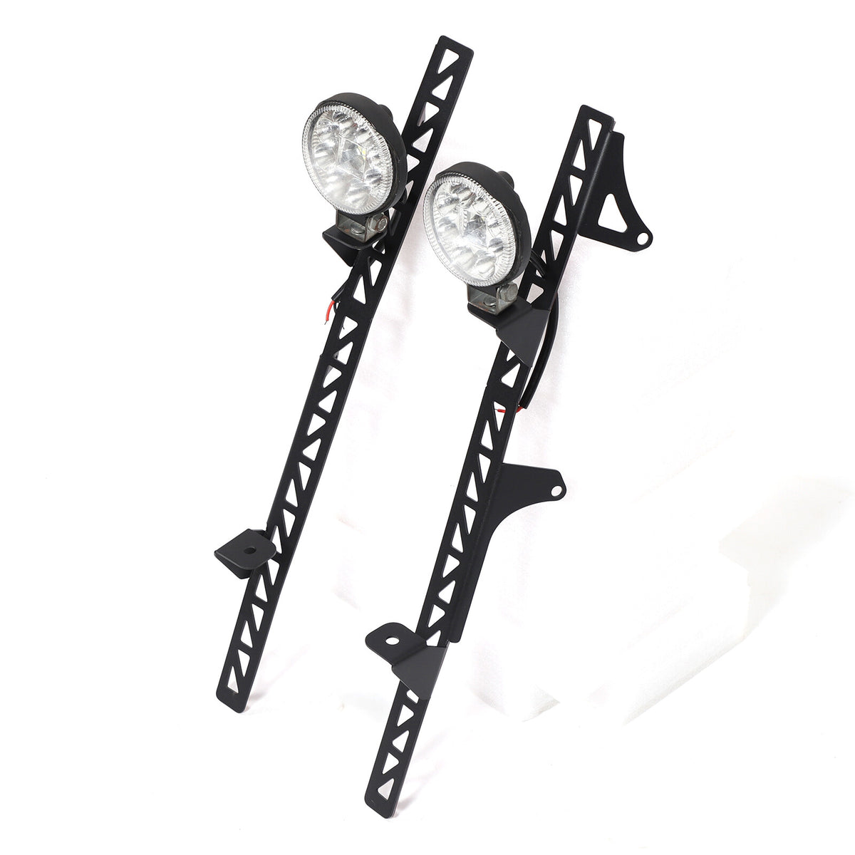 Black Steel A-Pillar LED Light Bar Mount Bracket For Hummer H2 2003-2009 US 6