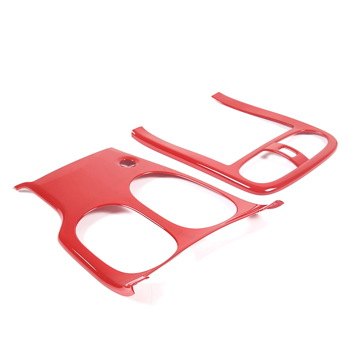 Red ABS Center Console Car Gear Shift Panel Trim For 2005-2013 Corvette C6 7