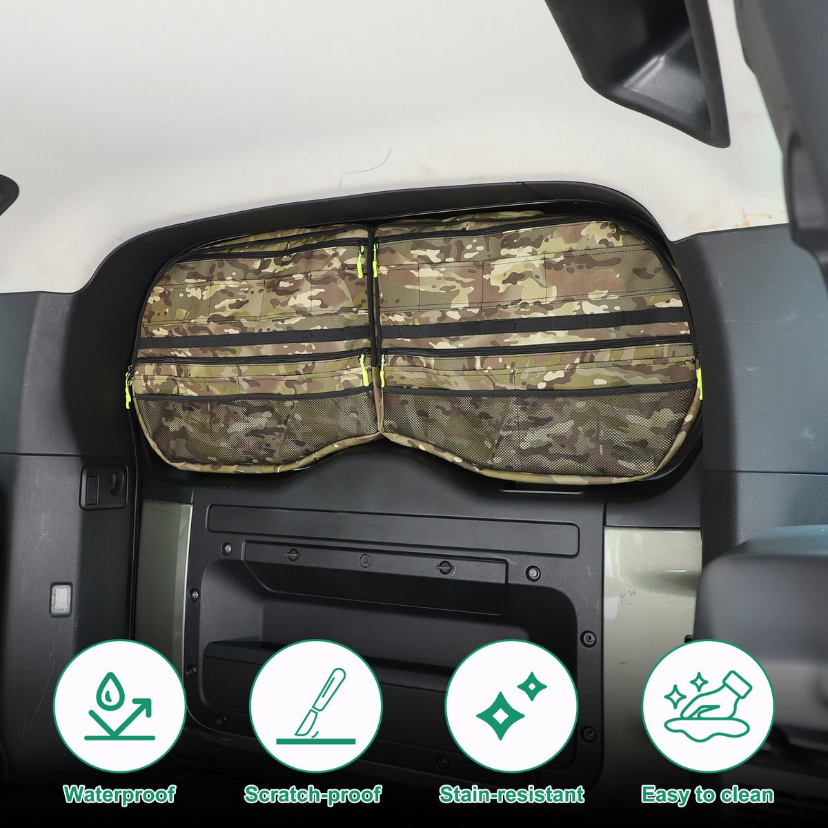 Camouflage Tailgate Trunk Window Storage Box Tray for LR Defender L663 2020+ 21