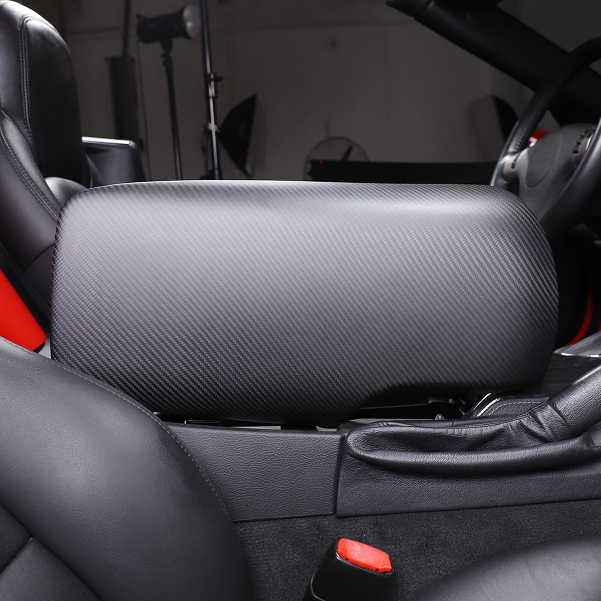 Matte Dry Real Carbon Fiber Center Console Trim Cover For Corvette C6 2005-13 40
