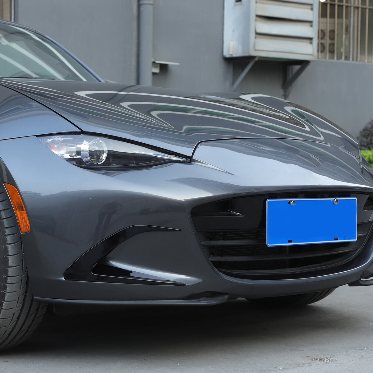 Gloss Black Front Side Vent Fin C Canards Splitter For Mazda MX-5 Miata 2016-23 2