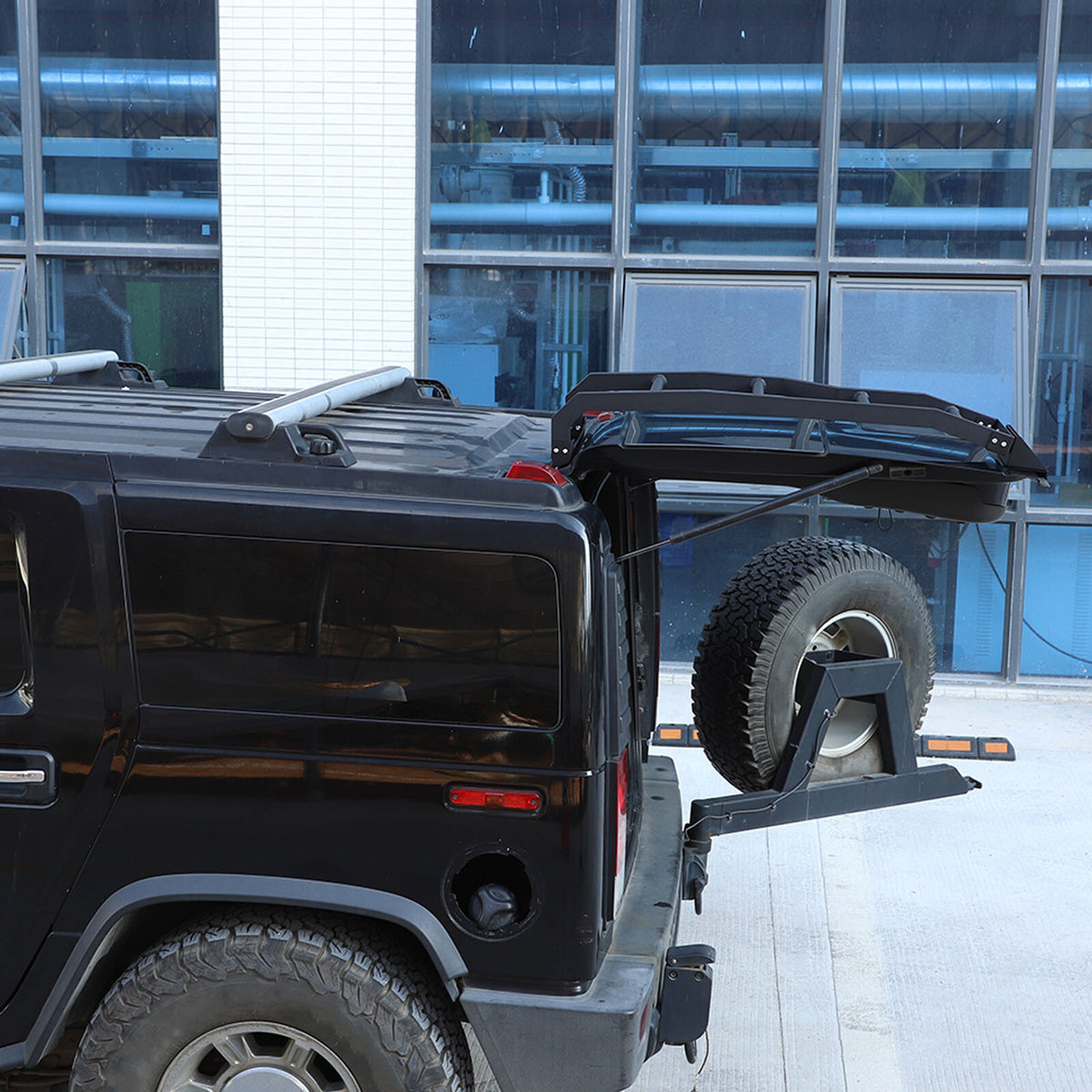 Back Rear Roof Climbing Ladder Tailgate Driver Side Rack For Hummer H2 2003-2009 13
